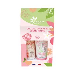 Fleurance Nature Duo Gel Douche et Crème Mains Rose