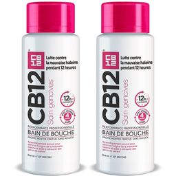 CB12 - Bain de bouche Soin Gencives - Combat la mauvaise haleine pendant 12 heures - Aide à restaurer et maintenir des gencives saines – Sans alcool, saveur menthe fraîche – 250ml
