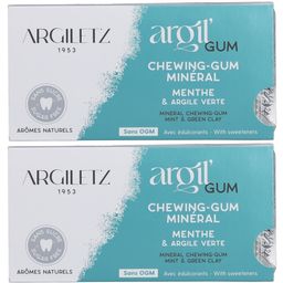 Argiletz Chewing-Gum Minéral Menthe & Argile Verte