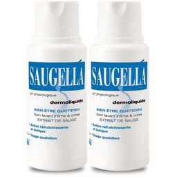 Saugella - Dermoliquide - Soin lavant pour l’hygiène intime quotidienne des femmes adultes - à base d’extrait de Sauge - Assure le bien-être intime quotidien - Flacon 250 ml