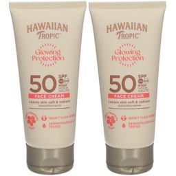 Hawaiian Tropic Crème Solaire Visage Glow Protection SPF50