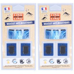 CINQ SUR CINQ Bracelet Anti-Moustiques Motif Bleu