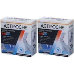 ACTIPOCHE - Coussin thermique - Thermothérapie - Contractures musculaires et douleurs articulaires - Zones ciblées - Microbilles - 1 unité