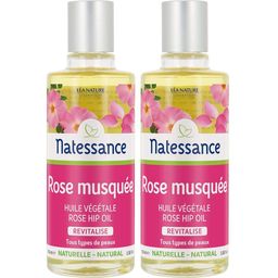 Natessance Huile de Rose Musquée Régénérante Anti-Âge Visage