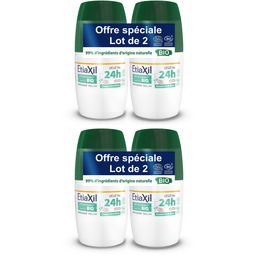 ETIAXIL - Déodorant Végétal - Certifié BIO Parfum Lotus 24H - Aisselles - Adapté aux peaux sensibles - Roll-on - 50ml - Lot de 2
