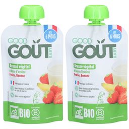 Good Goût Brassé Végétal Avoine Fraise Banane