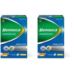 Berocca Magnésium - Double action fatigue et nervosité, mémoire et concentration - programme express 14j - 14 sachets