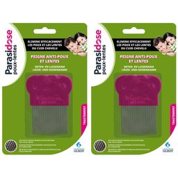 Parasidose Peigne Anti-Poux-Lentes Dents cannelées