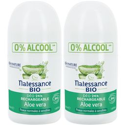 Natessance Déodorant Roll-On Aloe Vera Bio Sans Alcool ni Sels d’Aluminium