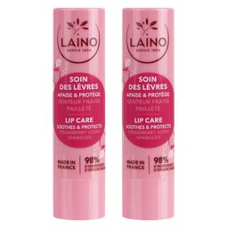 LAINO Soin des Lèvres Pailleté Fraise