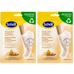 Scholl Masque Pieds Nourrissant à l'huile d'argan pour peaux sèches - 1 paire de 2 chaussettes