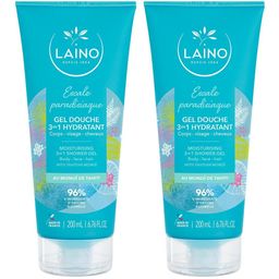 Laino Gel douche 3-en-1 hydratant au Monoï de Tahiti visage corps cheveux