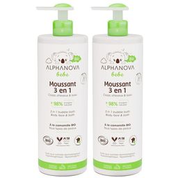 ALPHANOVA Bébé Moussant 3 en 1