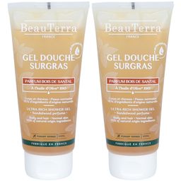 BeauTerra Gel Douche Surgras - Bois de Santal