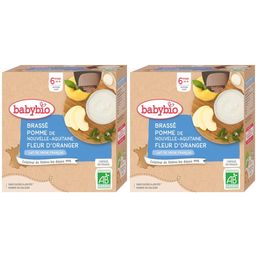 Babybio BRASSÉ POMME DE NOUVELLE-AQUITAINE FLEUR D'ORANGER dès 6 mois