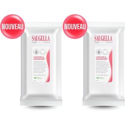 Saugella - Poligyn - Lingette Intime Nettoyante - 15 unités