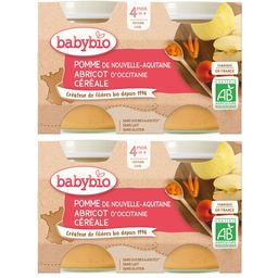 Babybio POMME DE NOUVELLE-AQUITAINE ABRICOT D'OCCITANIE CÉRÉALE dès 4 mois