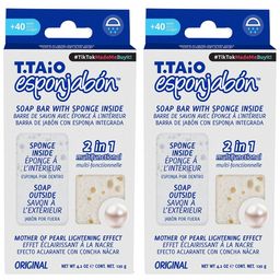 Esponjabon Savon Éponge 2 en 1 Extrait de Perle Soin Régénérant