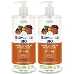 Natessance Crème de Douche Argan Bio et Fleur d’Oranger Peaux Sèches