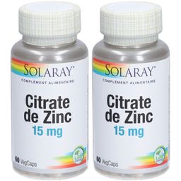 SOLARAY Citrate de Zinc 15 mg