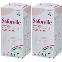Saforelle® Tampon avec applicateur Coton BIO