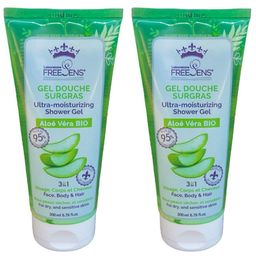 FREESENS® Gel douche surgras 3 en 1  -  Aloé Véra bio