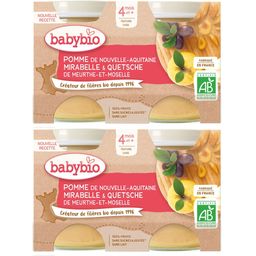 BABYBIO Gourdes Pommes de Nouvelle-Aquitaine, Mirabelle de Meurthe-et-Moselle