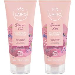 LAINO Gel Douche Hydratant Pulpe de Pêche Blanche BIO