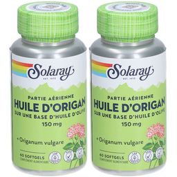 SOLARAY® Partie aérienne - Huile d'origan sur une base d'huile d'olive 150 mg