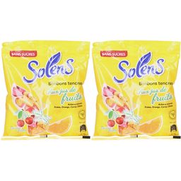 SOLENS Bonbons Tendres Aux Jus de Fruits Sans Sucres