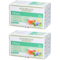 Herbesan Bio Détox - Chicorée, Reine des Prés, Fenouil, Thé Vert