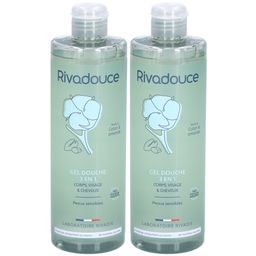 RIVADOUCE Gel Douche 3en1 Coton & Amande 400 ml