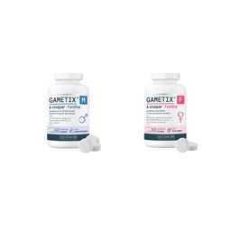 Gamétix M & Gamétix F à croquer - Fertilité - 60 comprimés à croquer - Lot de 2 - Cure de