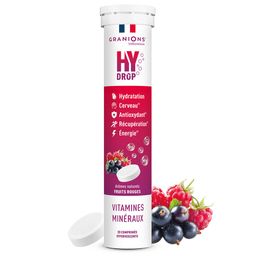 Granions Pastille hydratation Électrolytes HYDROP - Fruits Rouges