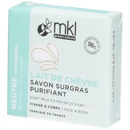 MKL Green Nature Savon surgras purifiant au lait de chèvre
