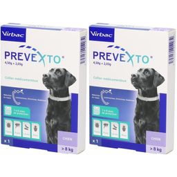 Virbac Prevexto® Collier médicamenteux pour chiens de plus de 8 kg