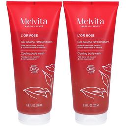 MELVITA Gel Douche Rafraîchissant l'Or Rose