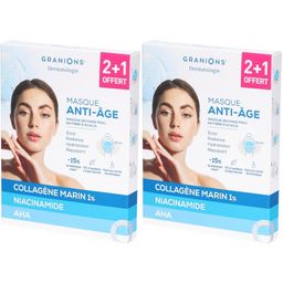Granions Anti-âge masques éclat 2+1 offert