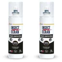 INSECT ÉCRAN Zones Infestées Répulsif Anti-Moustiques Spray Peau Adultes & Enfants 50 ml
