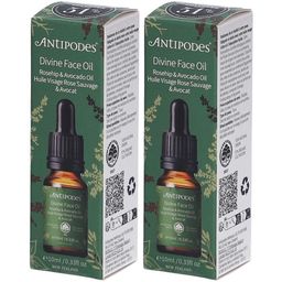 Antipodes Divine Face Oil Huile Visage Rose Sauvage & Avocat 30 ml