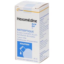 Hexomédine - Antiseptique - Plaies superficielles - Solution pour application locale - Flacon 45ml