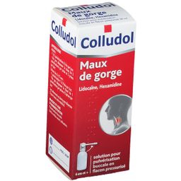 COLLUDOL - Maux de gorge - Lidocaîne, Hexamidine - Solution pour pulvérisation buccale - Flacon pressurisé - Spray 30ml