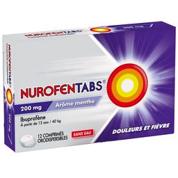 Nurofen Tabs Sans Eau Arôme Menthe 200mg