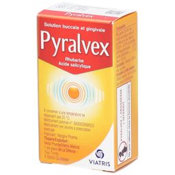 PYRALVES - Rhubarbe - Acide salicylique - Solution buccale et gingivale - Lésion inflammatoire de la muqueuse buccale, Aphte - Flacon 10ml