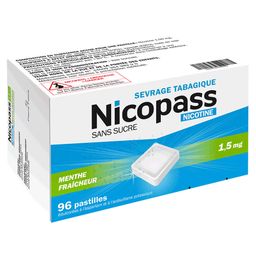 Nicopass® Menthe fraicheur s/s 1,5 mg