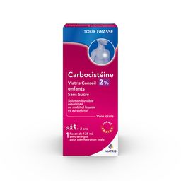 CARBOCISTEINE VIATRIS CONSEIL 2% ENFANT SS SIROP
