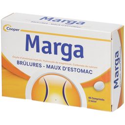 MARGA - Brûlures, maux d'estomac - 48 comprimés à sucer