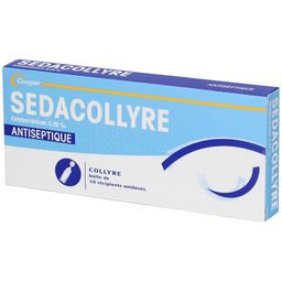 SEDACOLLYRE - Antiseptique - Collyre - Affection de l'oeil et de ses annexes - Unidoses - 10x0,4ml