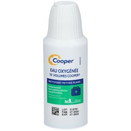 COOPER - Eau oxygénée - Nettoyant petites plaies - 125ml