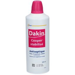 DAKIN - Antiseptique - Peau, muqueuses, plaies - Solution pour application locale - Flacon 500ml
